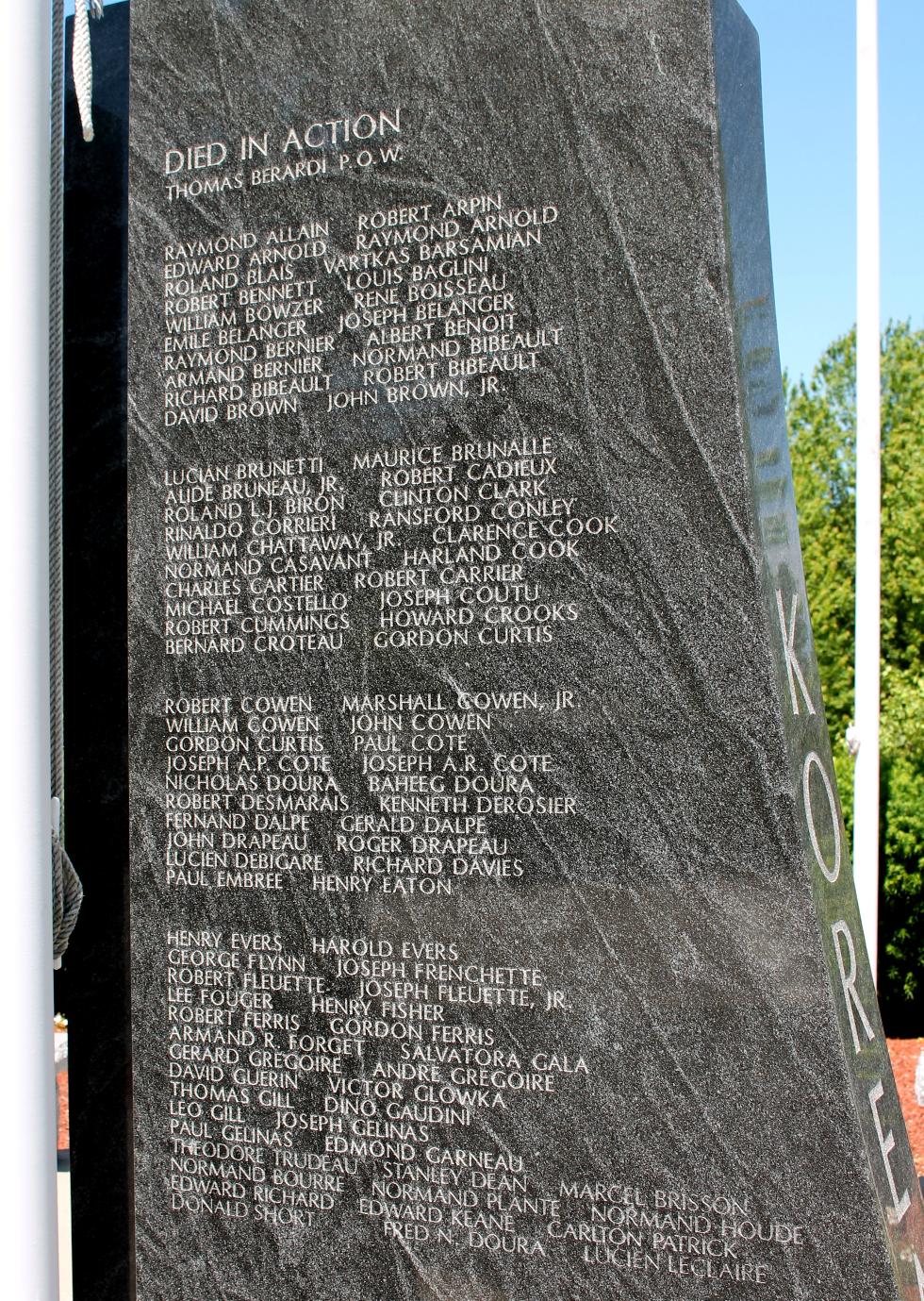 Veterans Memorials in Massachusetts Towns